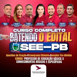 Imagem de capa para o Curso online SEE-PB - Professor - Batendo o Edital 
