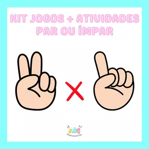 Imagem de capa para o Ebook Kit Jogos + Atividades Par ou Ímpar