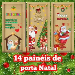 Imagem de capa para o Ebook 14 Painéis de Porta Tema Natal em pdf