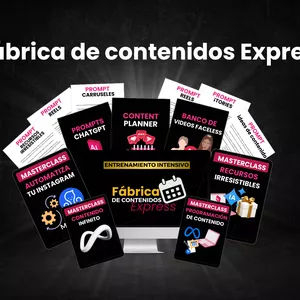 Imagen de portada para Curso online Fabrica de Contenido Express