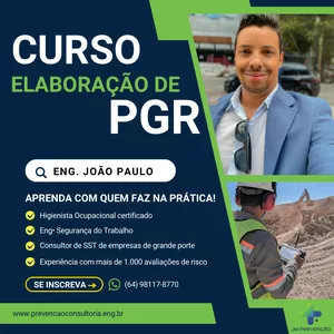 Imagem de capa para o Curso online Elaboração e Gestão de PGR. Vs.2025