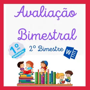 Imagem de capa para o Ebook AVALIAÇÃO BIMESTRAL -  1º ANO EF (2º BIMESTRE)