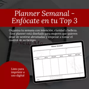 Imagen de portada para Ebook Planner Semanal - Enfócate en tu Top 3