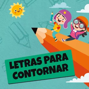 Imagem de capa para o Ebook Letras para contornar e imprimir - De A a Z para Aprender Brincando