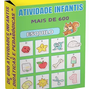 Imagem de capa para o Ebook Kit Educativo Infantil + de 600 Atividades Imprimíveis