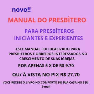 Imagem de capa para o Ebook NOVO MANUAL DO PRESBÌTERO.