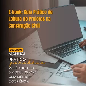 Imagem de capa para o Ebook Guia prático de leitura de projetos na construção civil 