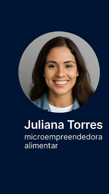 Juliana Torres, microempreendedora alimentar