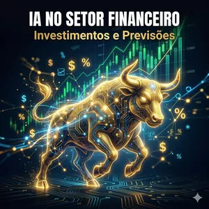 Imagem de capa para o Ebook IA no Setor Financeiro – Investimentos e Previsões com Inteligência Artificial