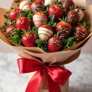 Imagem de capa para o Ebook Lucre todos os dias com Buquês de morango do Amor!