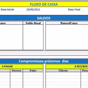 Imagem de capa para o Curso online PLANILHA DE FLUXO DE CAIXA