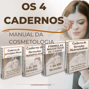 Imagem de capa para o Curso online Os 4 cadernos - Manual da cosmetologia