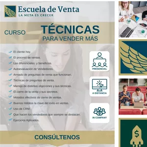 Imagen de portada para Curso online Técnicas para Vender más 
