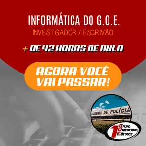 Imagem do curso INFORMÁTICA do G.O.E. Agora Você Vai Passar!