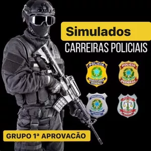Imagem de capa para o Curso online Simulados Comentados - Carreiras Policiais