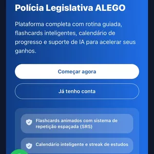 Curso MENTORIA POLICIAL LEGISLATIVO ALEGO