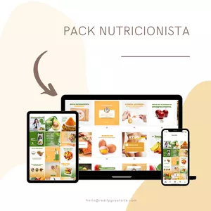 Imagem de capa para o Curso online Pack Canva Nutricionista