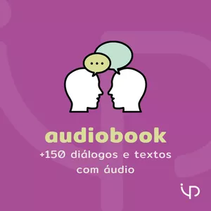Imagem de capa para o Ebook Audiobook: +150 diálogos e textos com áudio em inglês