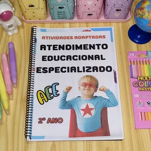 Imagem de capa para o Ebook ATIVIDADES ADAPTADAS AEE - ATENDIMENTO EDUCACIONAL ESPECIALIZADO 2° ANO 