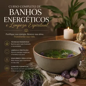 Imagem do curso CURSO DE BANHOS ENERGÉTICOS E LIMPEZA ESPIRITUAL