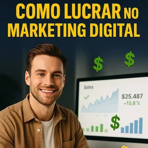 Imagem de capa para o Ebook Como lucrar no marketing digital 