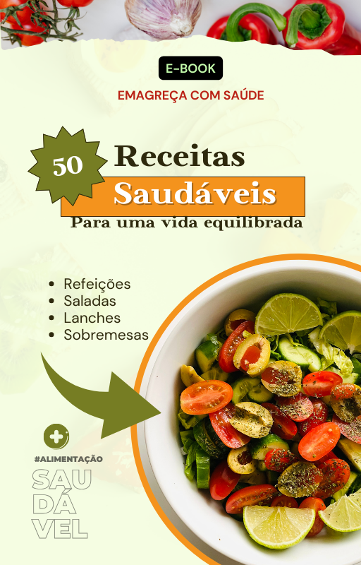 Imagem de 50 Receitas Saudáveis para uma Vida Equilibrada criado por Daniel Bueno na hotmart
