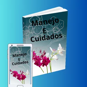 Imagem de capa para o Ebook Guia menejo e Cuidados com Orquideas
