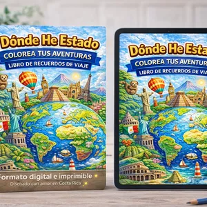 Imagen de portada para Ebook Dónde He Estado – Un libro para colorear tus recuerdos de viaje