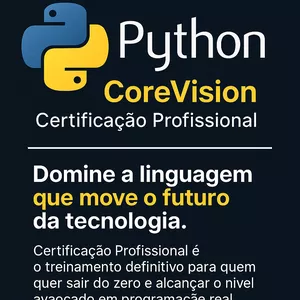 Imagem do curso Python CoreVision – Certificação Profissional 