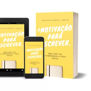 Imagem de capa para o Ebook COMBO:  + MOTIVAÇÃO PARA ESCREVER. (PDF) e book + PLANNER SEMANAL (30 UNID.)