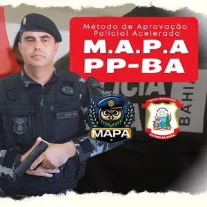 Imagem do curso MAPA PPBA: Método de Aprovação Policial Acelerado na Polícia Penal da Bahia