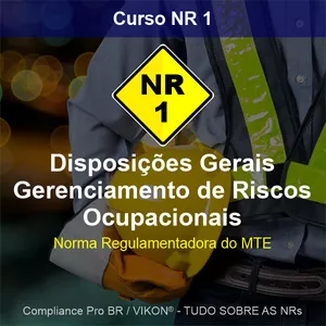 Imagem de capa para o Curso online NR 1 GRO Gerenciamento Riscos Ocupacionais Disposições Gerais