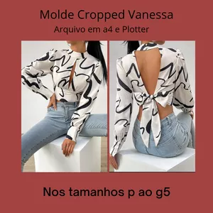 Imagem de capa para o Ebook Molde Cropped Vanessa 