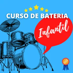 Imagem de capa para o Curso online Aprenda Bateria - Infantil