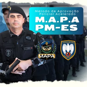 Imagem do curso MAPA PMES: Método de Aprovação Policial Acelerado na Polícia Militar do Espírito Santo