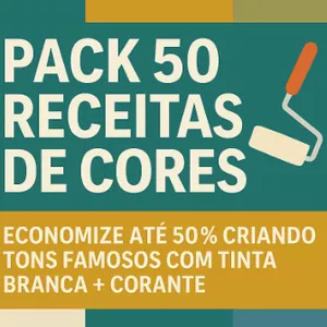 Imagem de capa para o Curso online Pack 50 Receitas de Cores - V1