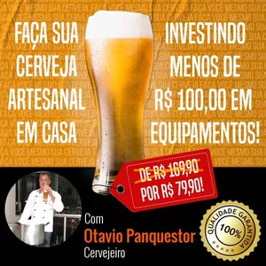 Imagem principal do produto Faça Cerveja Artesanal em Casa investindo menos de R$ 100,00 em Equipamentos