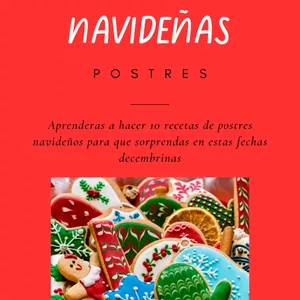 Imagen de portada para Ebook Recetas postres navideños