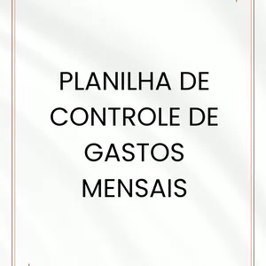 Imagem de capa para o Ebook Planilha de Controle de Gastos Mensais em PDF – Simples e Fácil