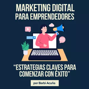 Imagen de portada para Ebook Marketing digital para emprendedores: "Estrategias claves para comenzar con éxito"🚀