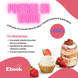 Imagen de portada para Ebook Postres en Vasos