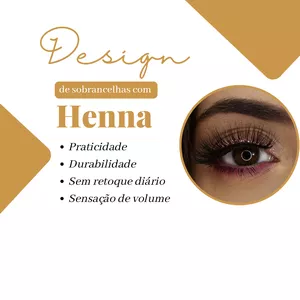 Imagem de capa para o Ebook Modelagem e henna para sobrancelhas 