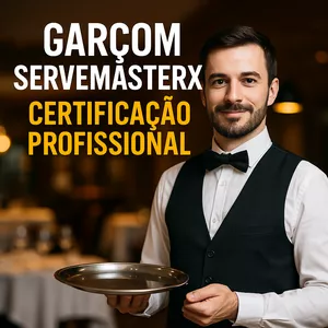 Imagem do curso Garçom ServeMasterX – Certificação Profissional 