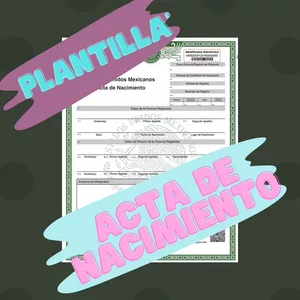 Imagen de portada para Curso online ACTA DE NACIMIENTO MEXICO PARA EDICION