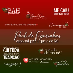 Imagem de capa para o Curso online Pack figurinhas stories - com tema Chimarrão 