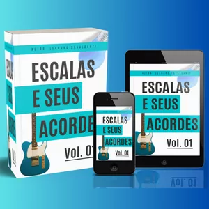 Imagem de capa para o Ebook Escalas e Acordes - Vol. 01. (Livro Digital)
