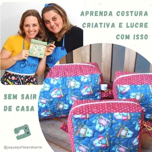 Imagem de capa para o Curso online Aprenda costura criativa sem sair de casa e lucre com isso