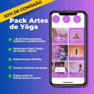 Pacote +30 Artes Feed para Yôga - Canva Pack