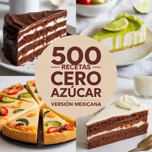 Imagen de portada para Ebook 500 Recetas Cero Azúcar y Glúten