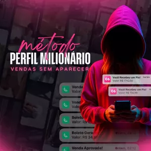 Imagem de capa para o Curso online Método Perfil Milionário - Vendas SEM aparecer!